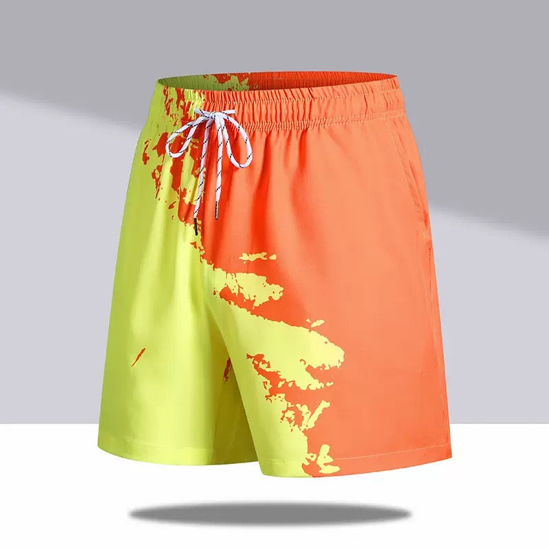 Short de bain couleur changeante
