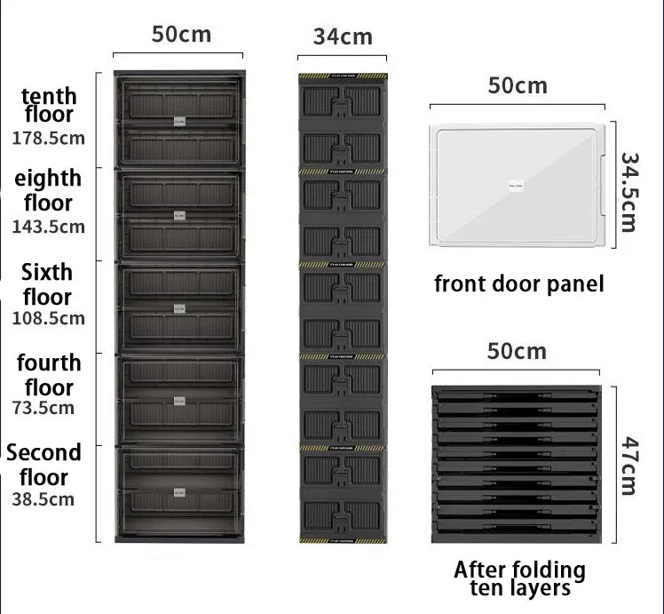 Armoire à chaussure design pliable [Secondshoes™]