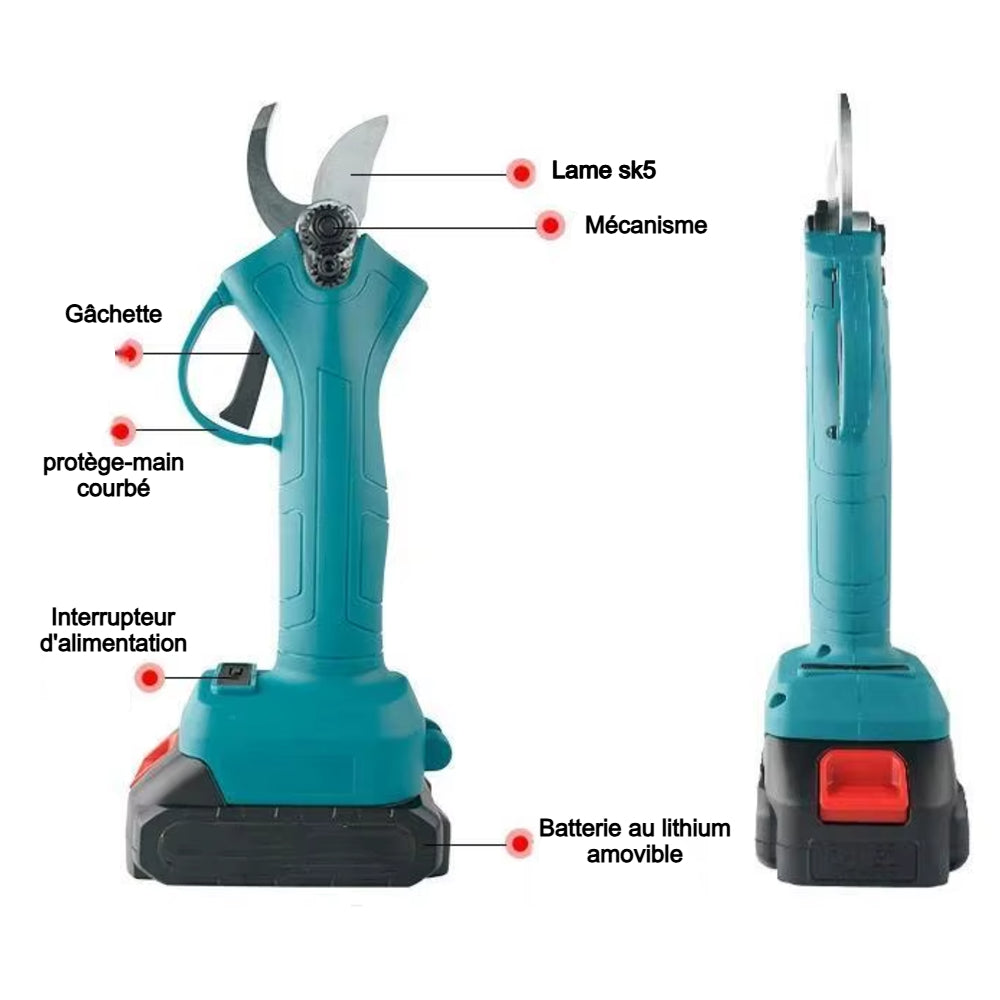 Sécateur électrique sans-fil 21V 25mm