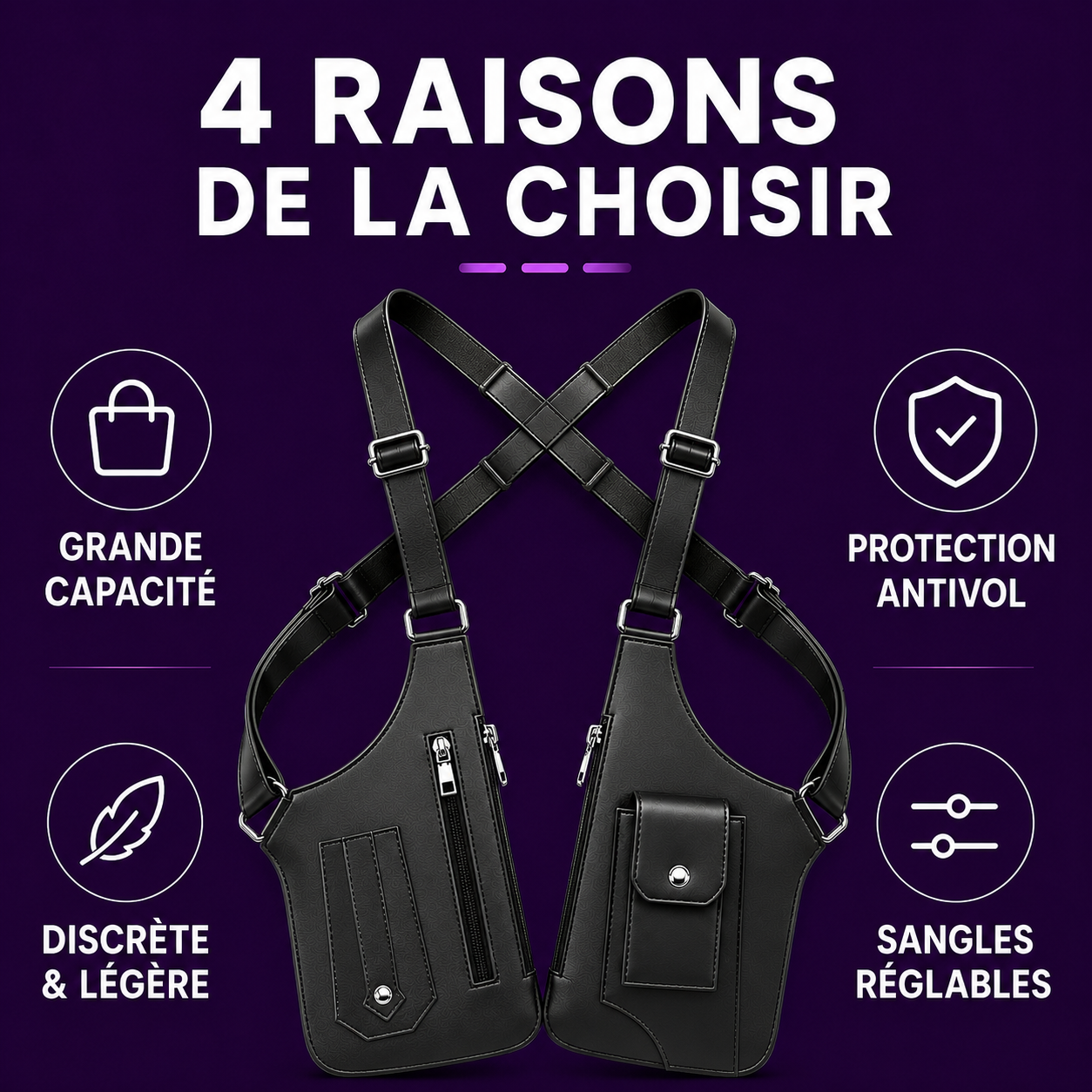 Sacoche Holster cuir