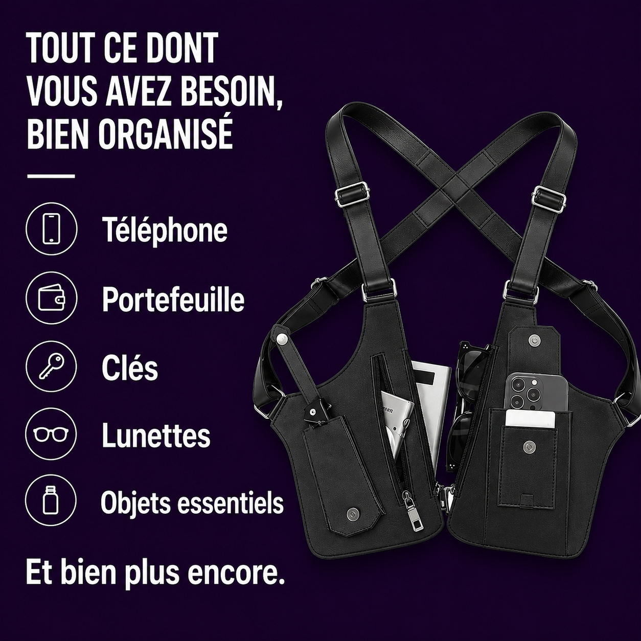 Sacoche Holster cuir