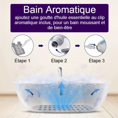 Tapis Jacuzzi avec diffuseur d'huile aromatique et télécommande