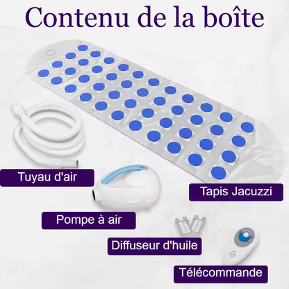 Tapis Jacuzzi avec diffuseur d'huile aromatique et télécommande