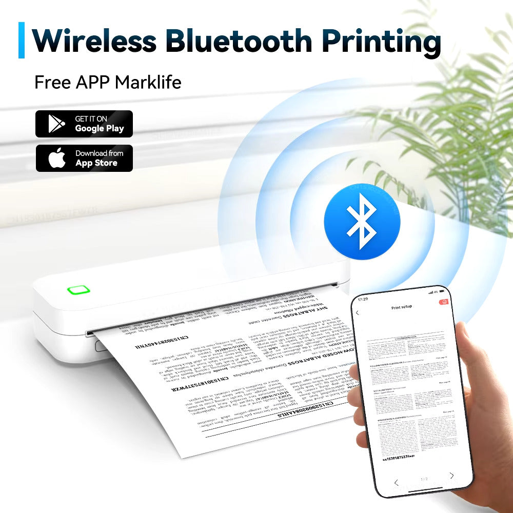 Imprimante portable thermique Bluetooth A4