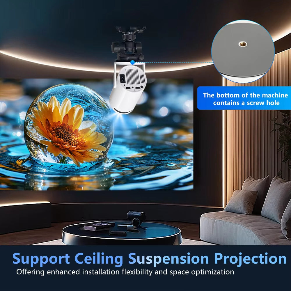 Projecteur 4K IOS Android 11 pour home cinéma