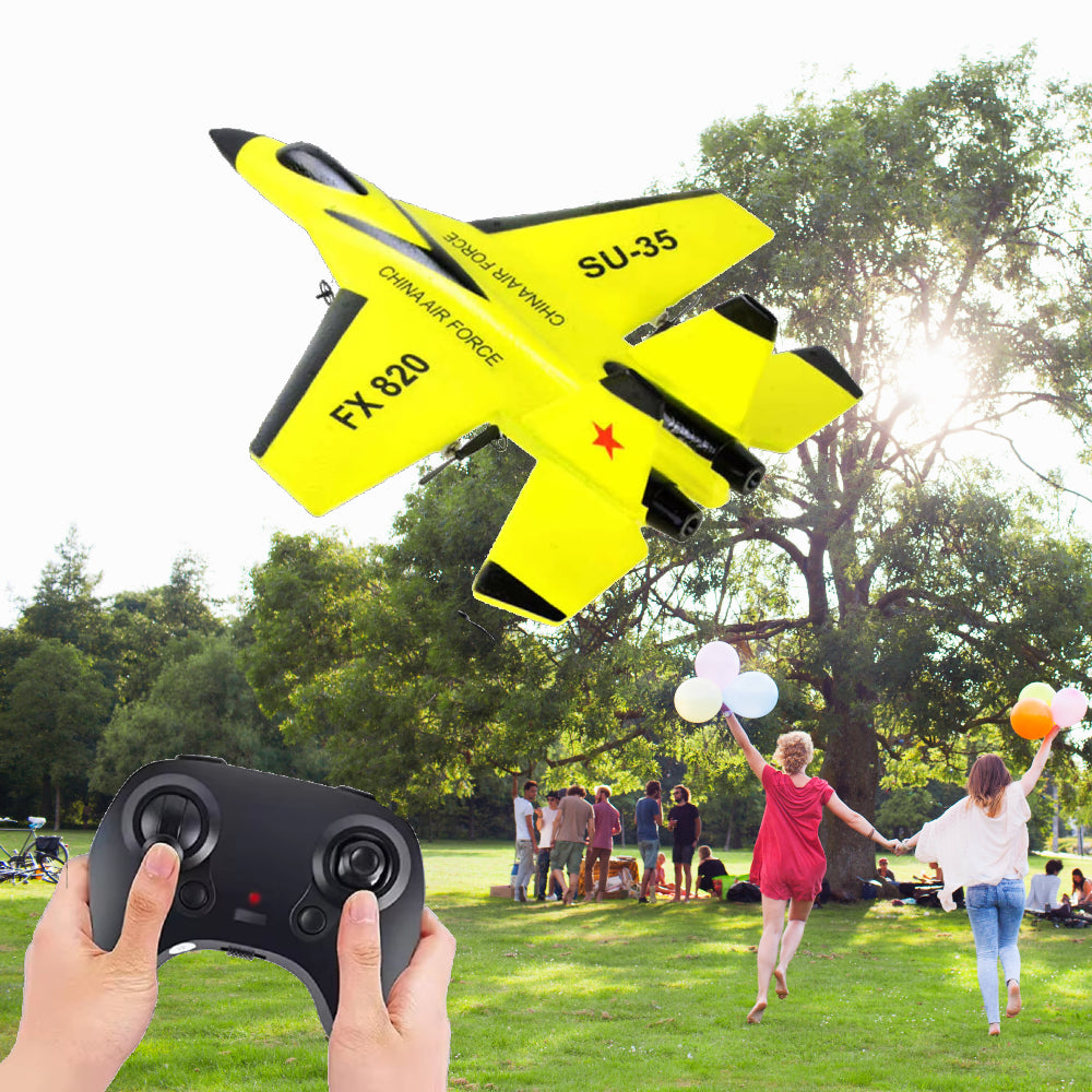 Avion de chasse SU-35 télécommandé LED