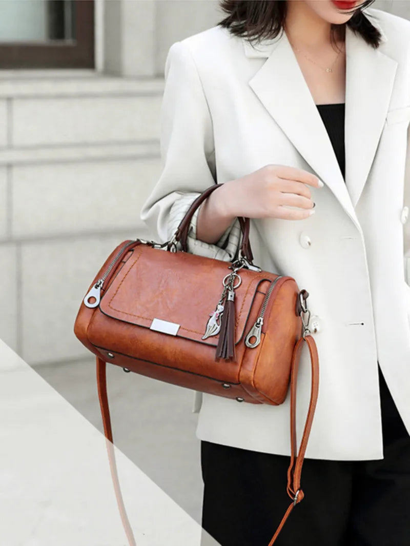 Tassel Decor Handbag