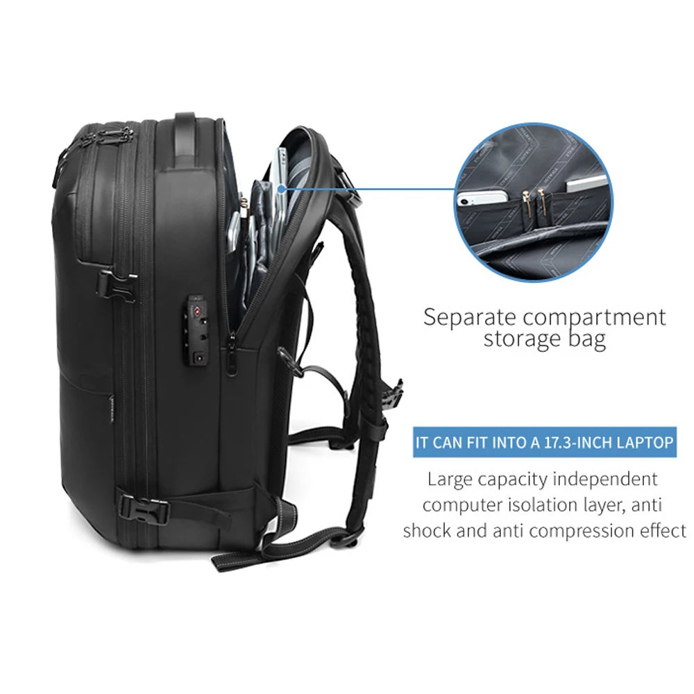 Sac à dos sous vide imperméable extensible 60L 49x32x15CM